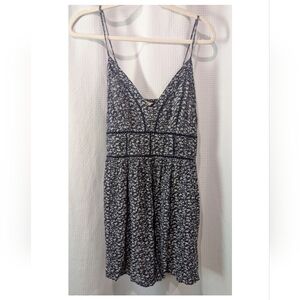 American Eagle Outfitters Black and White Sleeveless Sundress